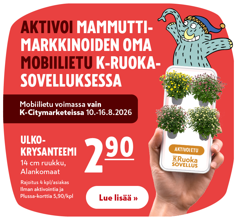 K-Citymarketin oma mobiilietu