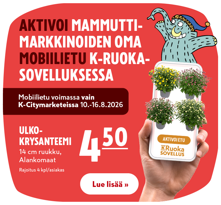K-Citymarketin oma mobiilietu