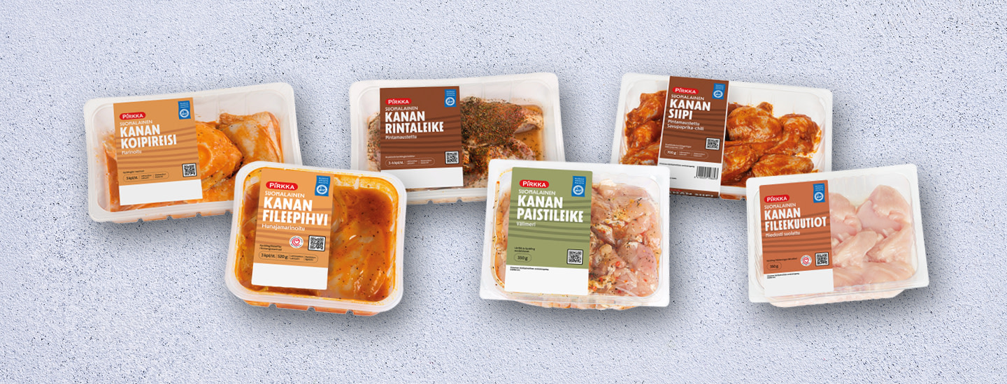 Pirkka kanapakkaukset kuva 6pakkausta 1440x550px