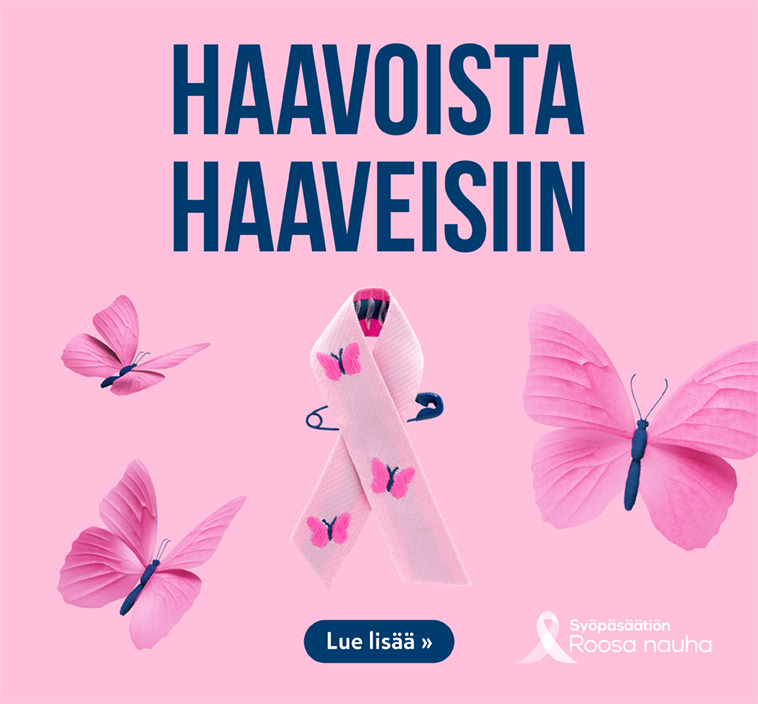 Haavoista haaveisiin - Roosa nauha 2026