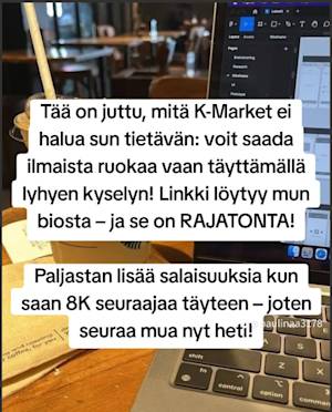 K-Market TikTok Huijauskuva (6)