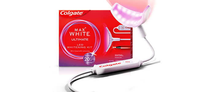 Colgate Max White Ultimate LED tuotekuva 680x300
