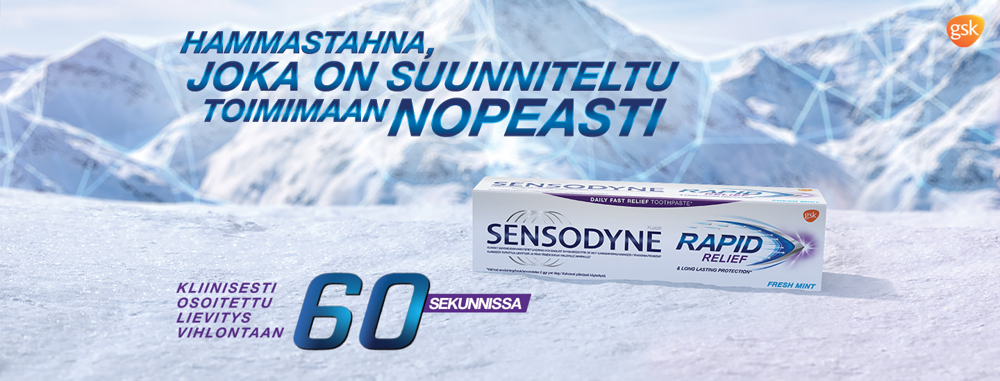 Uusi Sensodyne Rapid Relief - hammastahna