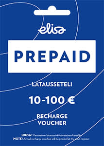 894032 Elisa BigLogo Prepaid latausseteli Rajoitukseton 10 100e 100x140
