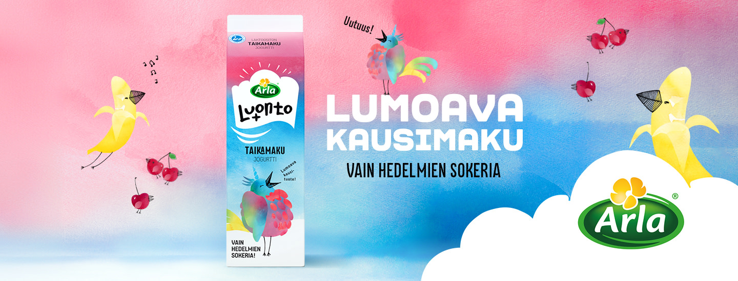 Arla Luonto+ Taikamaku: Lumoavan herkullinen kausituote jogurtteihin – koe makujen taika!