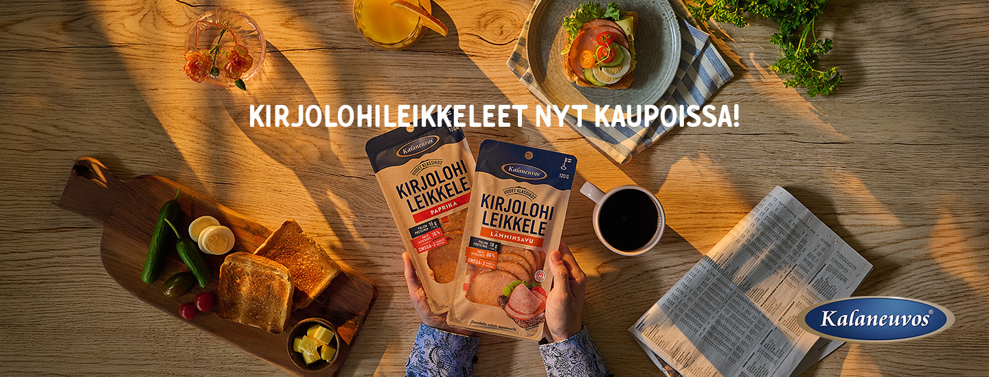Kalaneuvos leikkeleet aamiaispöydällä