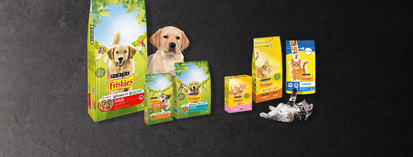 Friskies kissan- ja koiranruoat tarjouksessa Plussa-kortilla