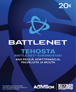 Online 400x-Blizzard Battlenet 20 EUR card - uusin visuversio