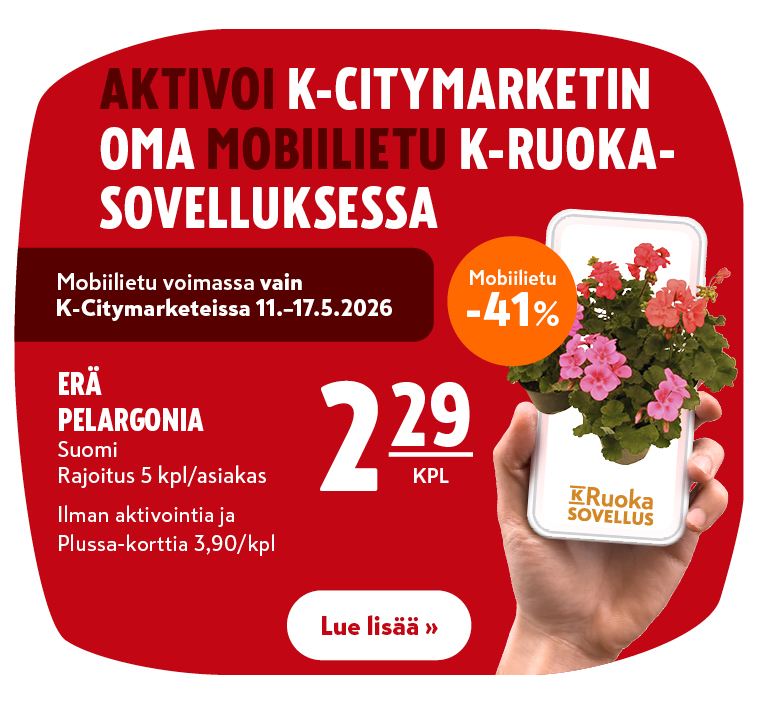 K-Citymarketin oma mobiilietu