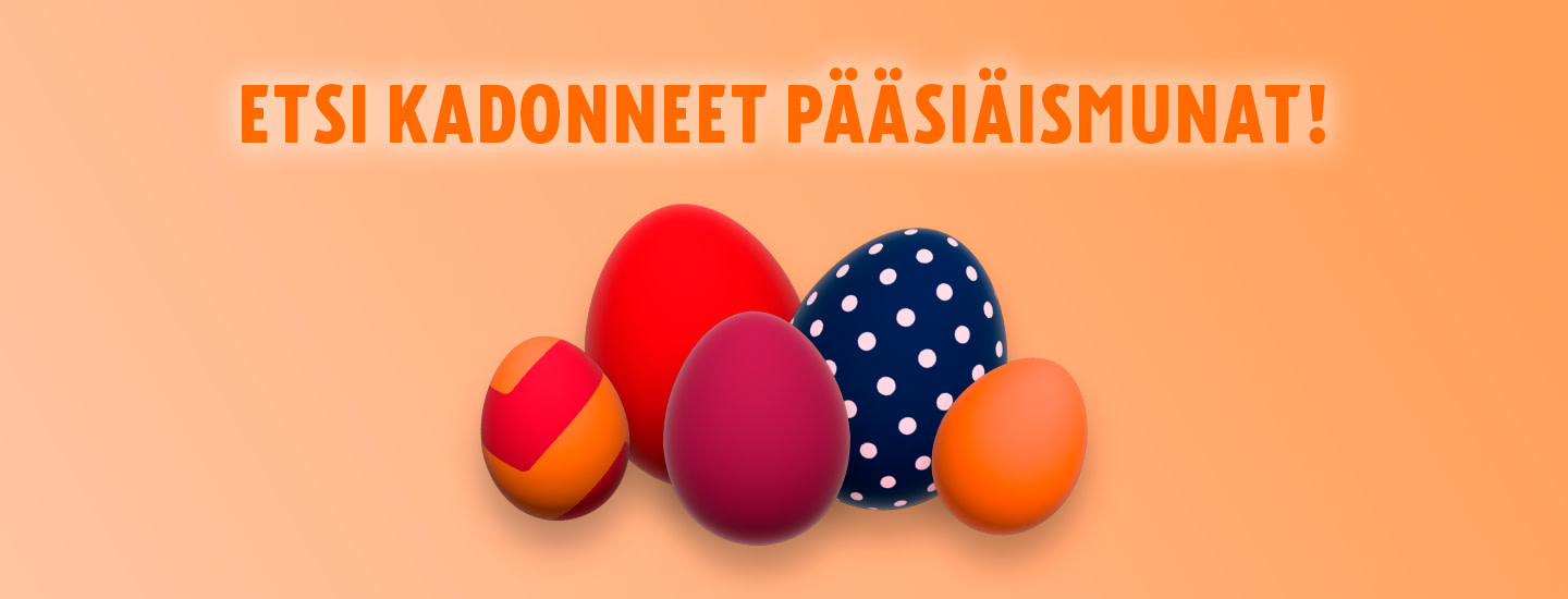 Etsi kadonneet pääsiäismunat ja voita 300 € K-lahjakortti!