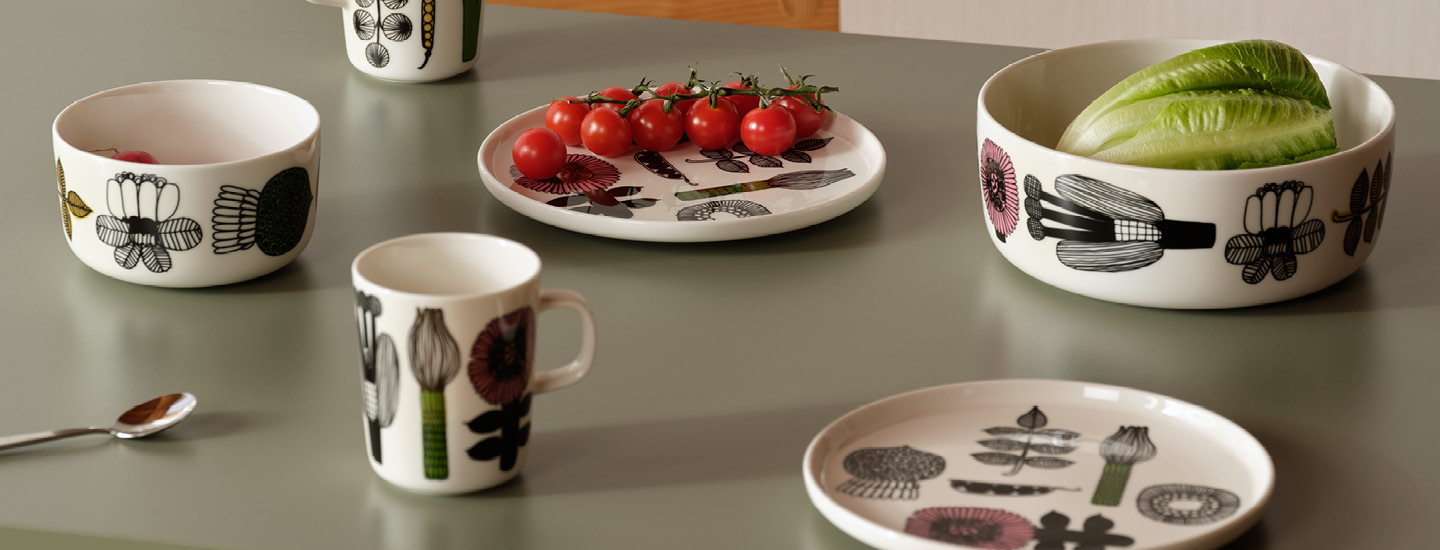 Marimekko Puutarhurin parhaat astioita