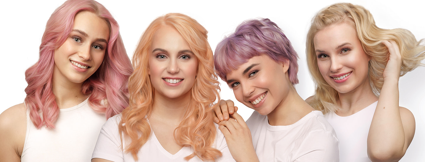 Pastellivivahteita vaalennetuille hiuksille