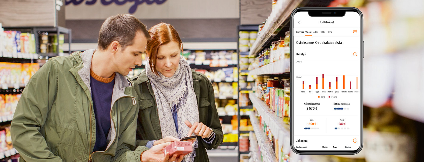 Kuinka paljon perheemme käyttää rahaa ruokaostoksiin? K-Ostokset kertoo sen!