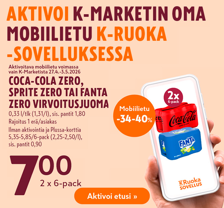K-Marketin oma mobiilietu 