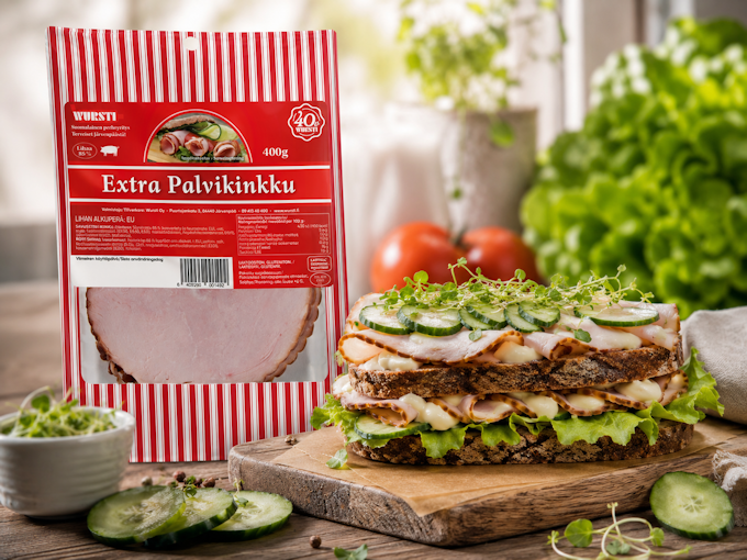 Wursti Extra Palvikinkku -leipä