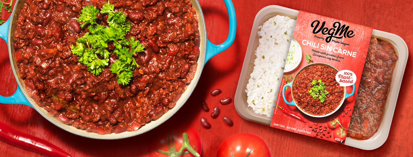 Chili sin carne – VegMen kasvipohjainen texmex-ateria
