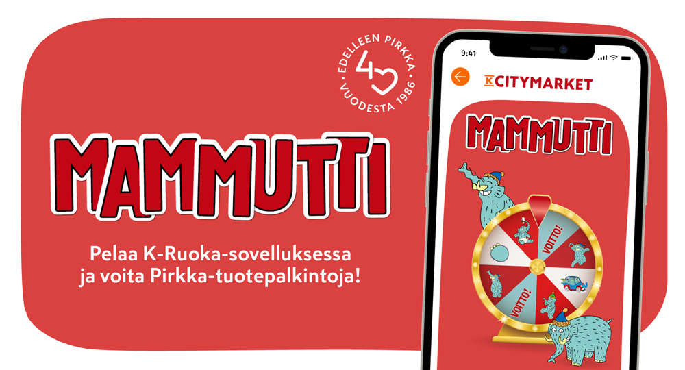 Pelaa K-Ruoka-sovelluksessa ja voita Pirkka-tuotepalkintoja