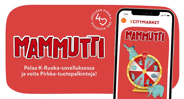 Pelaa K-Ruoka-sovelluksessa ja voita Pirkka-tuotepalkintoja