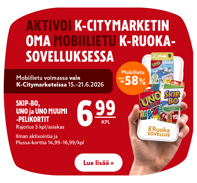 K-Citymarketin oma mobiilietu