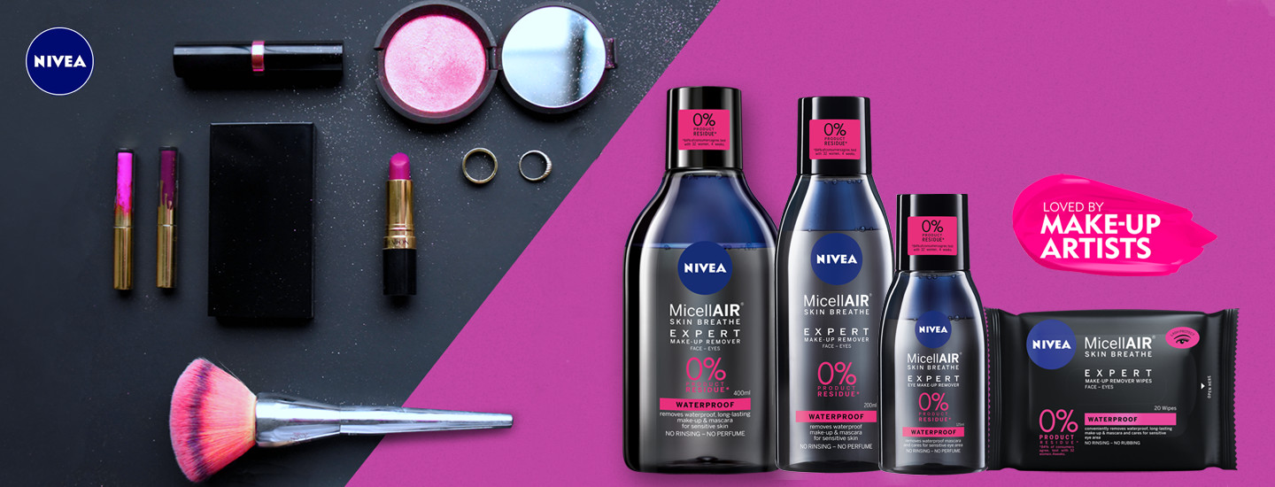 NIVEA MicellAIR -meikinpoistosarja K-Citymarketeista