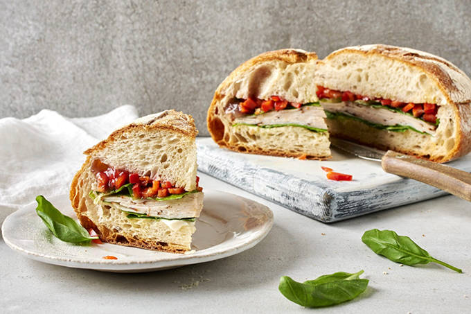 Täytetty leipä grillatut 660px