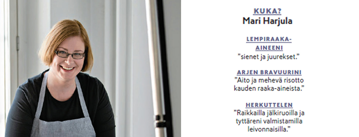 Ruokatoimittaja luottaa rentoon stailaukseen