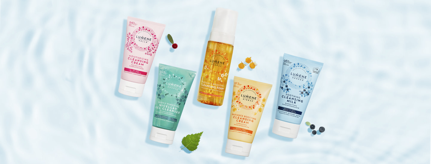 Lumene-puhdistustuotteet pohjoisista luonnon raaka-aineista