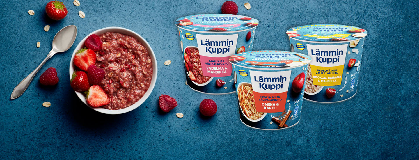 Lämmin Kuppi Välipalapuurot