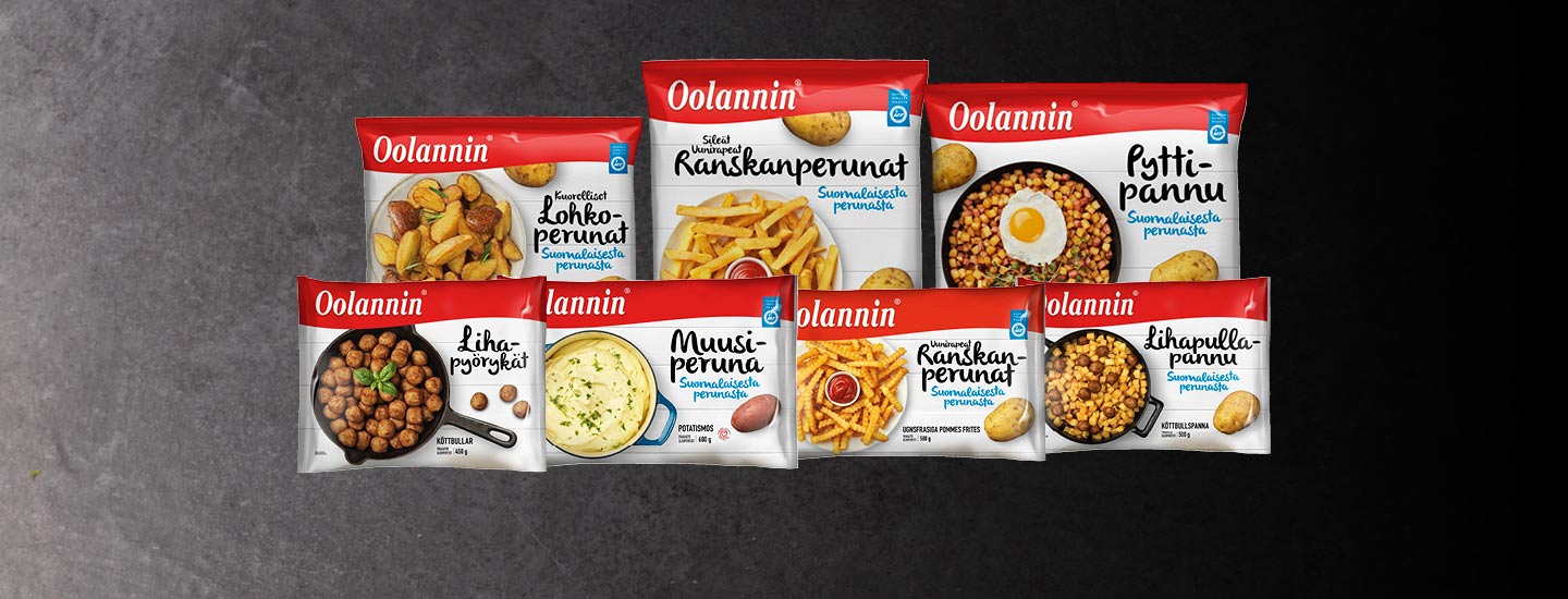 Oolannin ruokapakasteet auttavat arjessa