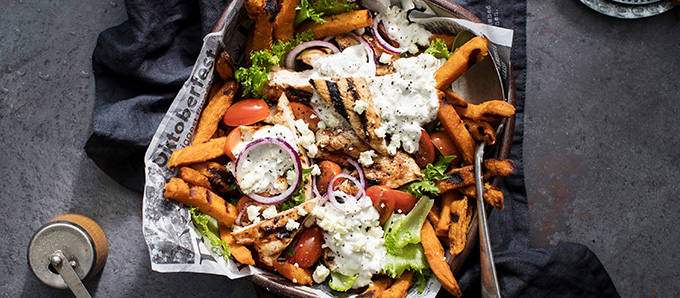 Kana-grilli-ranskalaiset