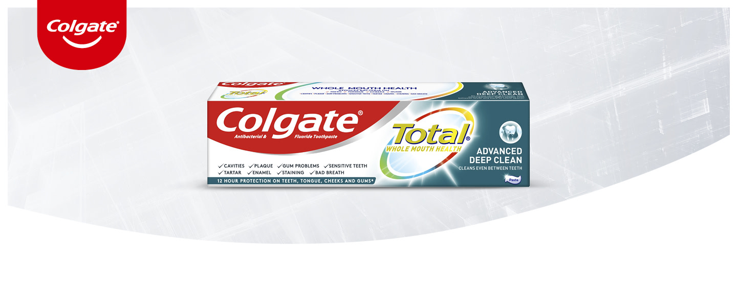 Uusi Colgate Advanced Total Deep Clean -hammastahna - plakkia vastaan