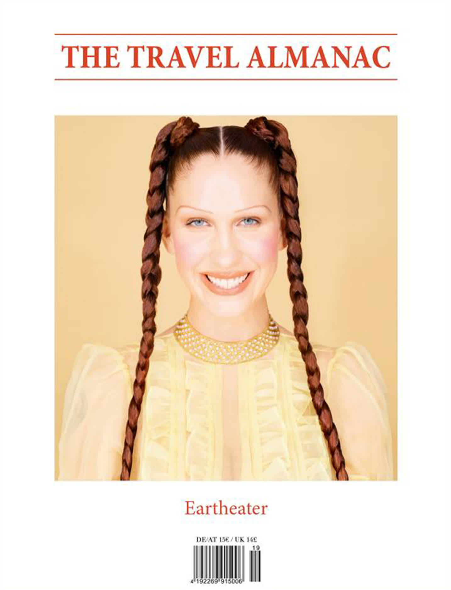 Portrait of Eartheater on the cover of The Travel Almanac.