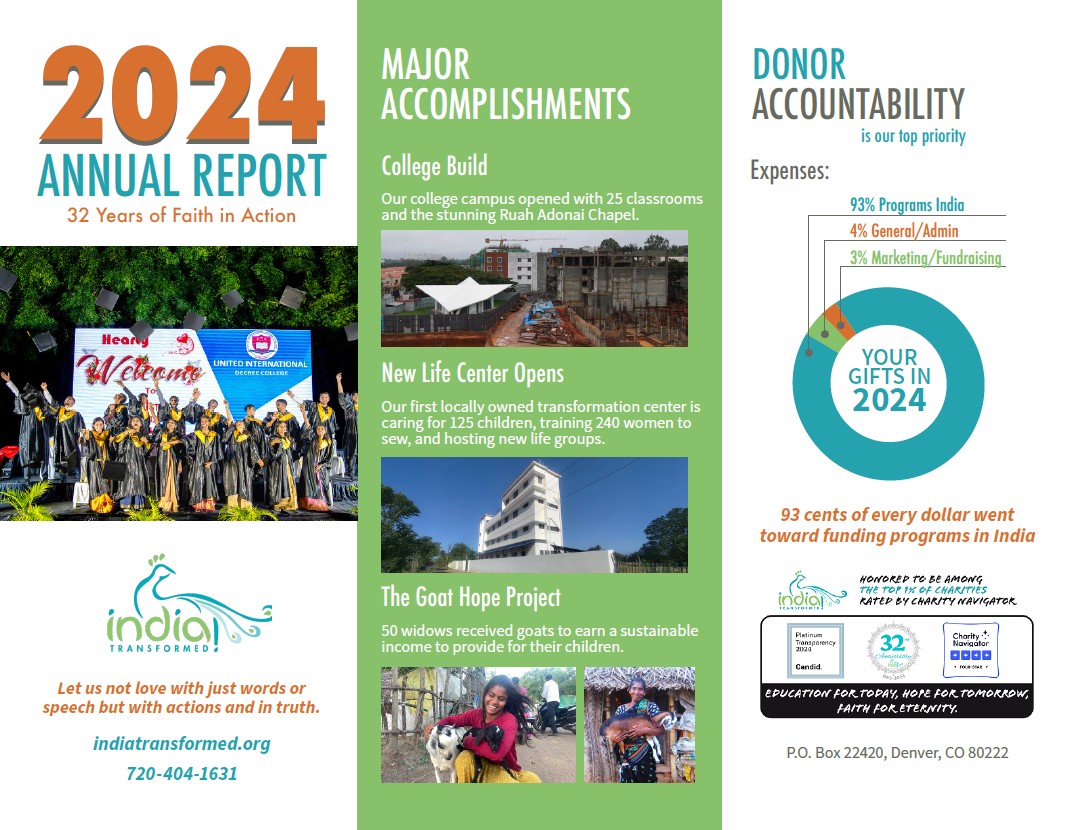 Annual Report Trifold side 1