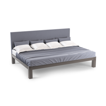 Charcoal Florida King size metal Platform Bed