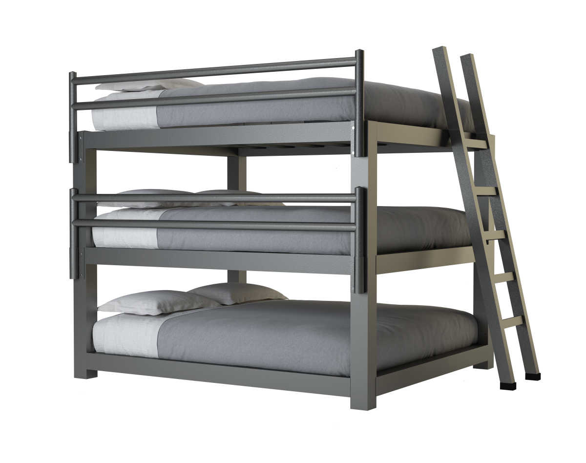 King Triple Bunk Bed Bunkbeds Com, Three Bunk Beds In One