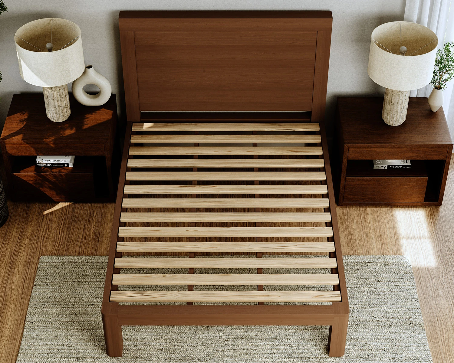 Queen Wood Platform Bed