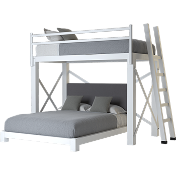 full over queen l shaped bunk beds