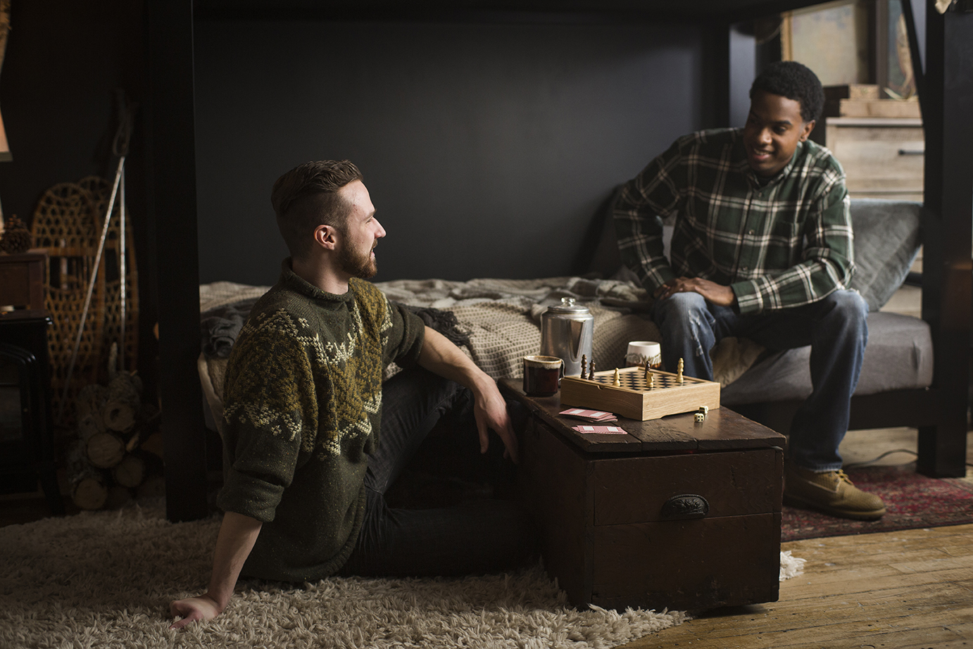 Guys Talking Bottom Bunk