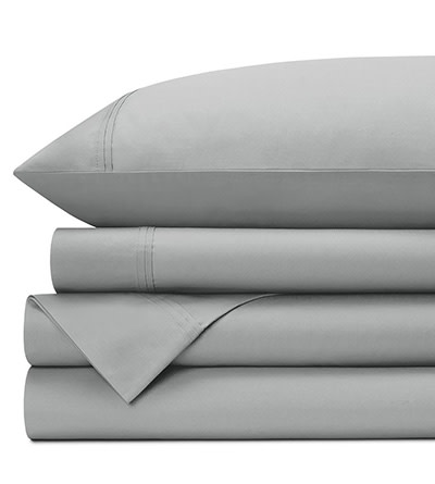 A partially visible and folded set of dark gray sheets set against a white background.