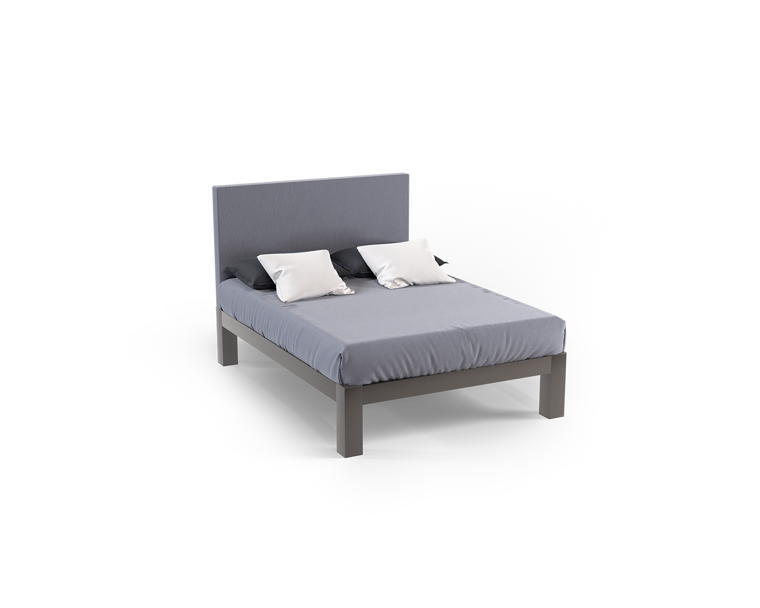 Queen Platform Bed Charcoal