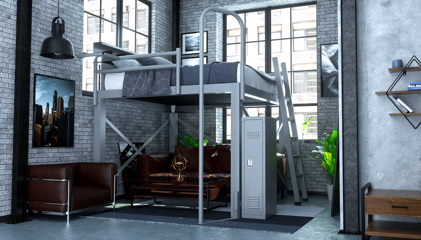 Loft Bed - Studio Apartment