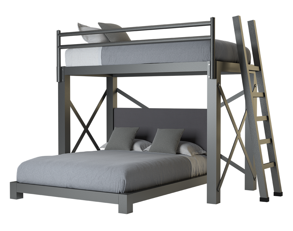 Twin Xl Over Queen Bunk Bed L Shape