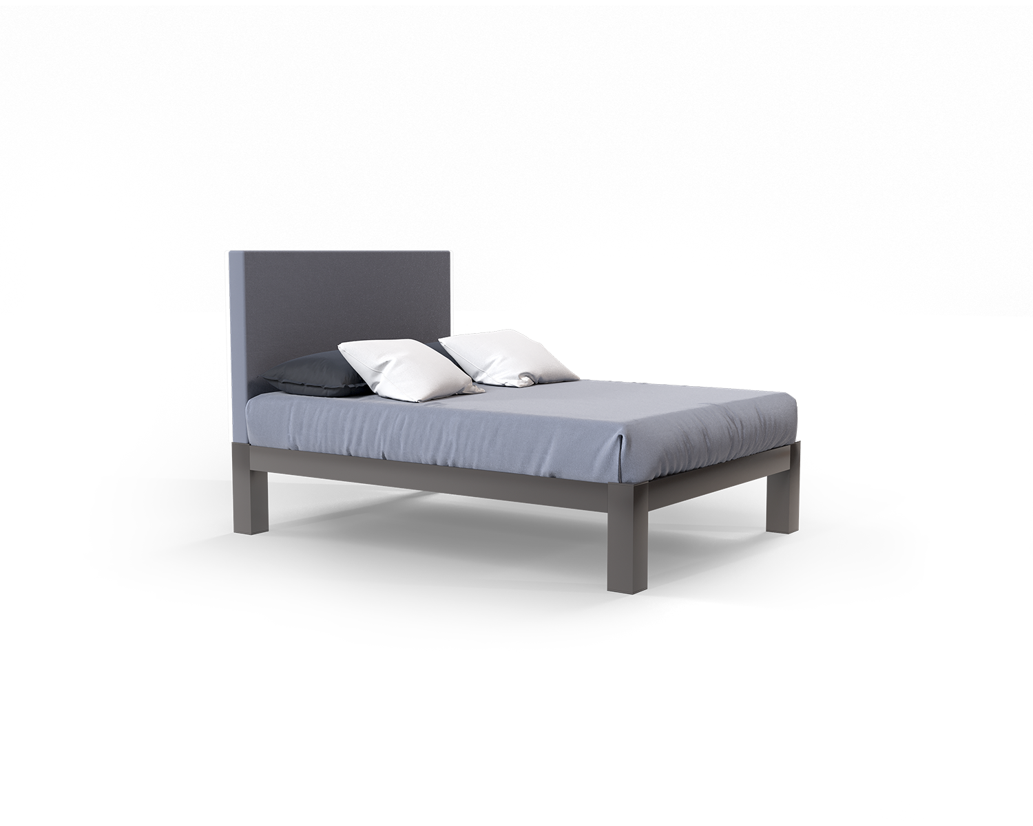 Queen Platform Bed Charcoal