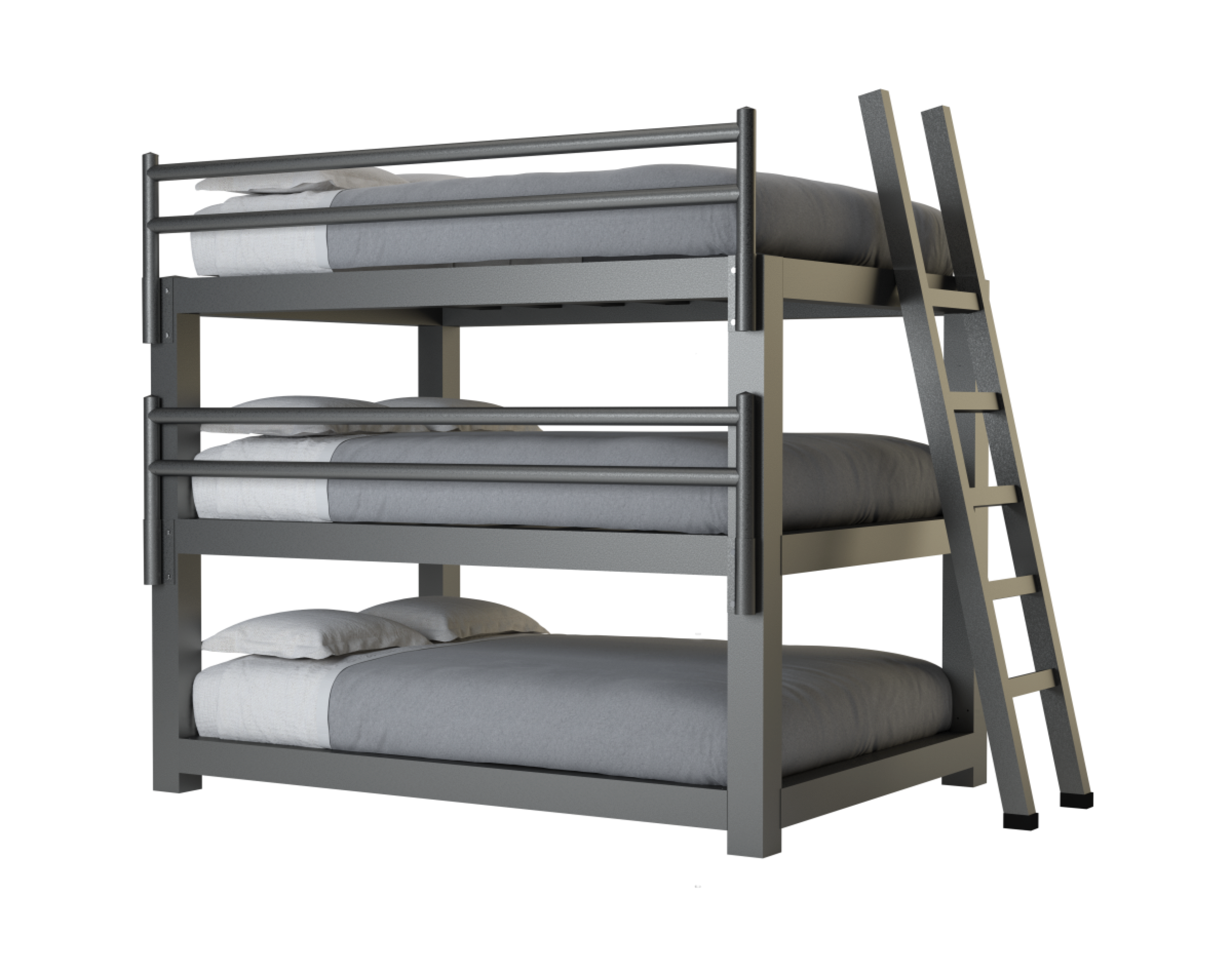 triple bunk bed full size