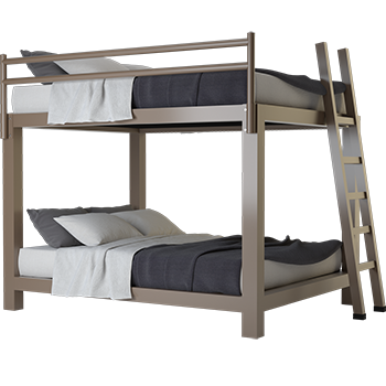 double bed size bunk beds
