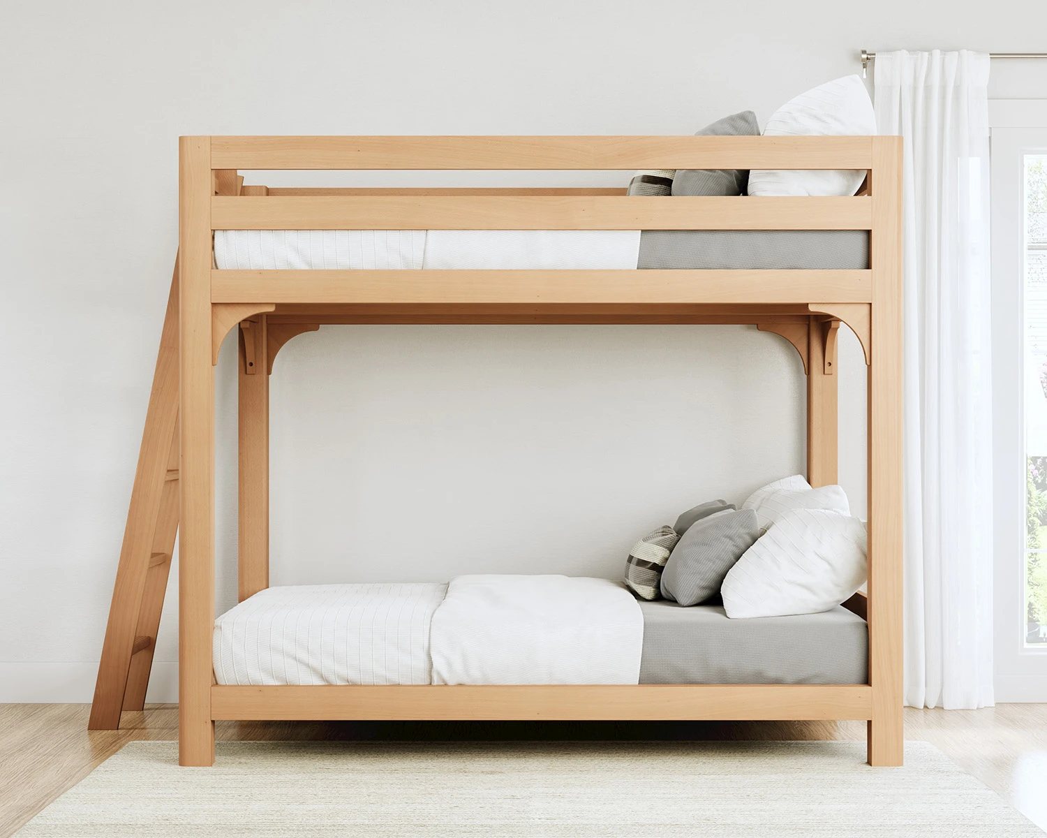 Queen Wood Bunk Bed