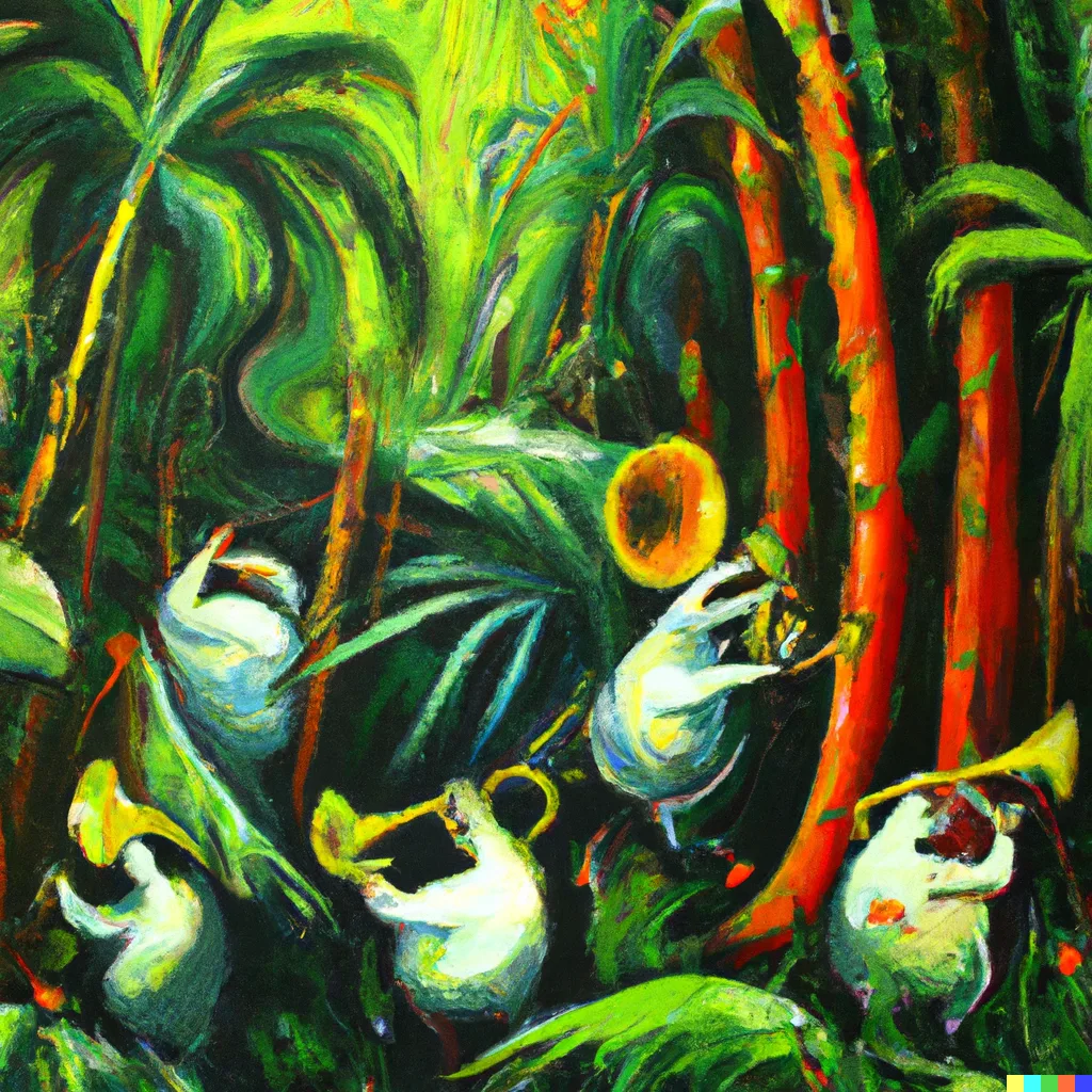 DALL·E 2023-03-28 07.55.55 - Music sounds in the jungle oil painting.png