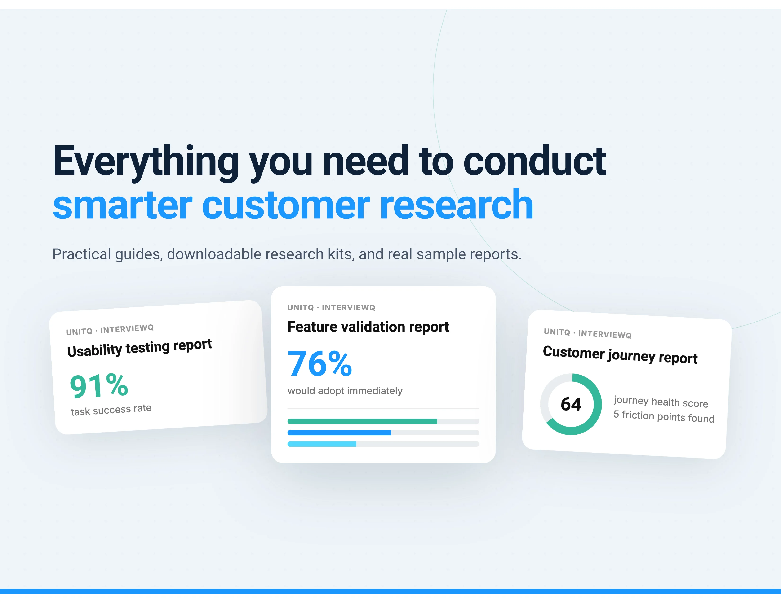 Everything you need to conduct smarter customer research