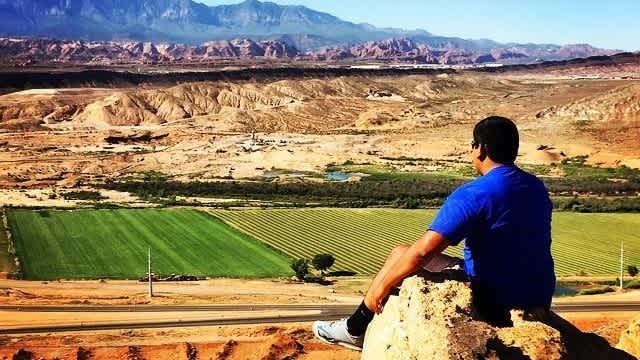 Jesse overlooking saint george