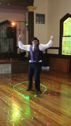 Jesse on dance floor @ maritza's wedding